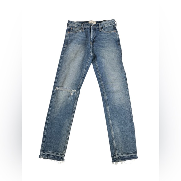 FREE PEOPLE - We the free Boyfriend Blue Jeans Size 27 - Picture 3 of 9